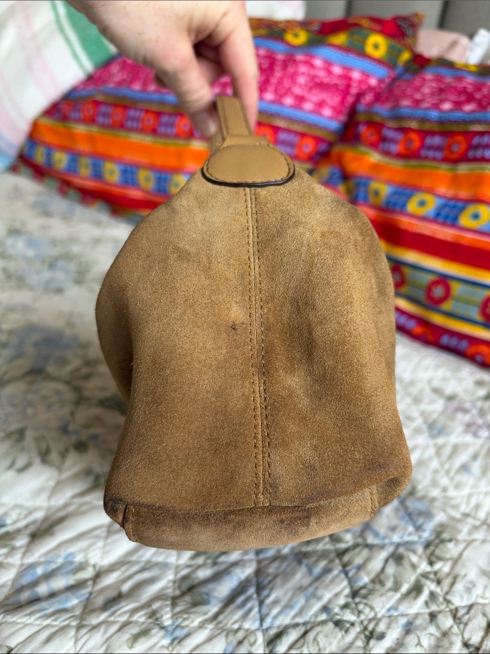 Coach Suede Vintage Demi Hobo Shoulder Bag Y2K - Picture 6 of 16
